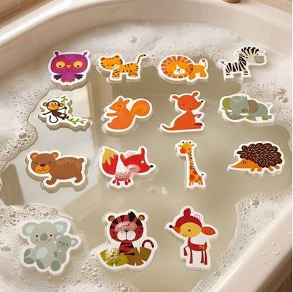 Obrázek z Pěnová zvířátka do vany 15 ks