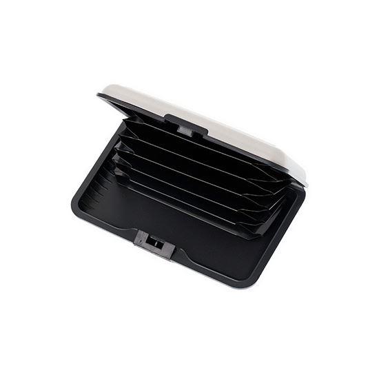 Obrázek z Praktická dokladovka/kovové pouzdro na karty - stříbrná