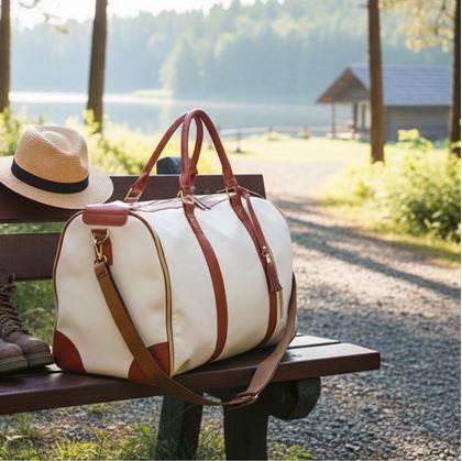 Obrázek z Skládací cestovní taška - béžová