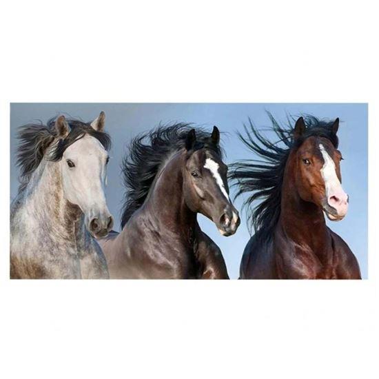 Obrázek z Bavlněná osuška divocí koně 70x140 cm