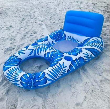 Obrázek z Nafukovací křeslo do vody s držáky na nápoje