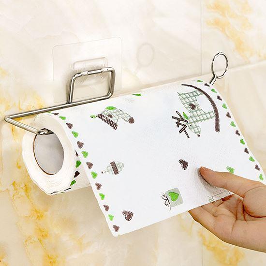 Obrázek z Nerezový nalepovací držák na papírové utěrky