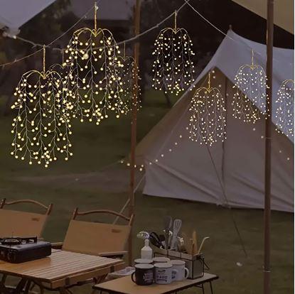 Obrázek LED závěsná světýlka s vrbovými větvičkami a USB napájením