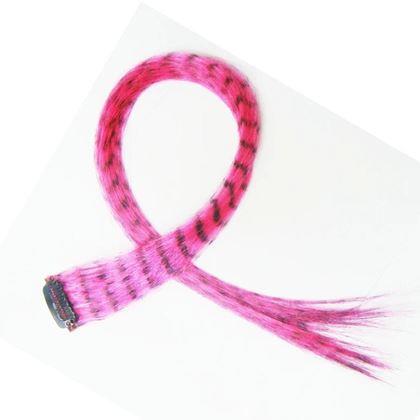 Obrázek z Barevný clip in pramínek 45 cm, mývalí ocas - růžový