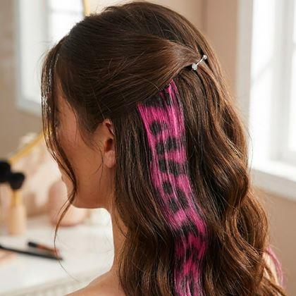 Obrázek z Barevný clip in pramínek 45 cm, mývalí ocas - růžový