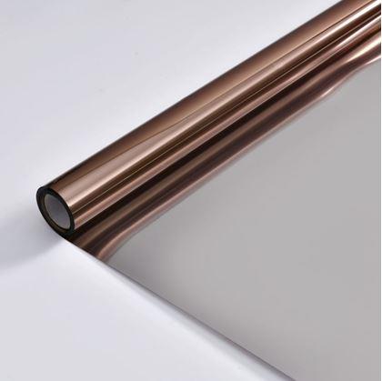 Obrázek z Zrcadlová fólie na okna 200 cm - bronzová