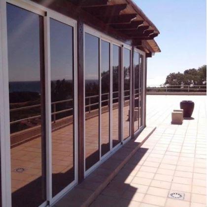 Obrázek z Zrcadlová fólie na okna 200 cm - bronzová