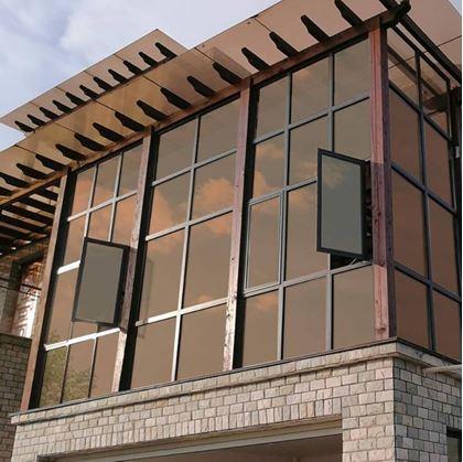 Obrázek z Zrcadlová fólie na okna 200 cm - bronzová