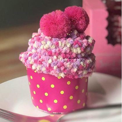 Obrázek z Ponožky v dárkovém balení - růžový cupcake