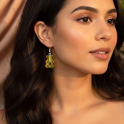 Obrázek z Náušnice gumoví medvídci - žluté