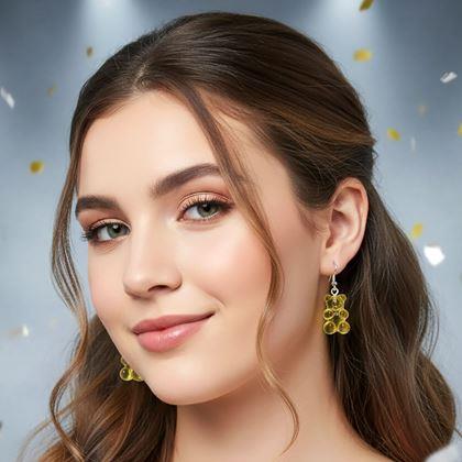 Obrázek z Náušnice gumoví medvídci - žluté