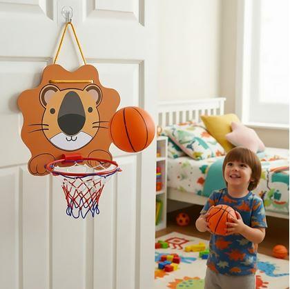 Obrázek z Basketbalový koš na dveře - sada s míčkem a pumpičkou