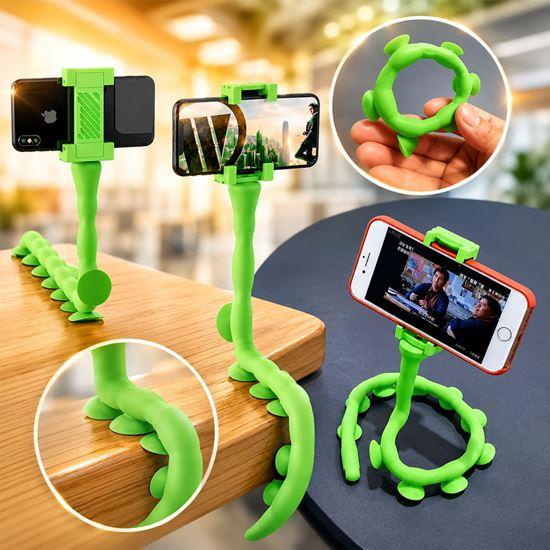 Obrázek z Držák telefonu - zelená chobotnice