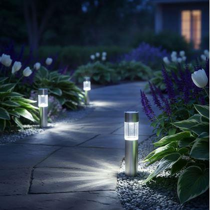 Obrázek z Solární zahradní LED světlo - sloupek