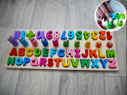 Obrázek z Dřevěná abeceda s čísly