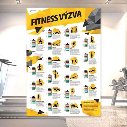 Obrázek z Stírací plakát - fitness výzva