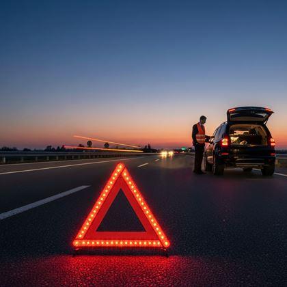Obrázek z Výstražný trojúhelník s LED osvětlením
