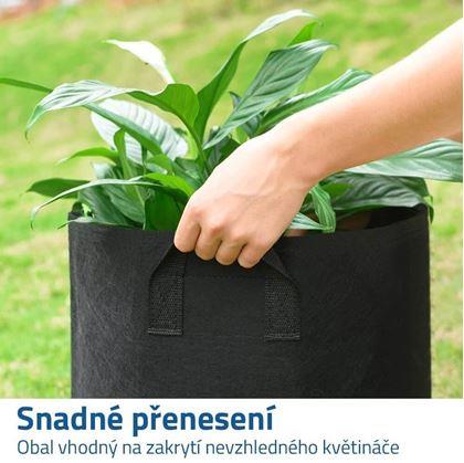 Obrázek z Textilní květináč - průměr 25 cm