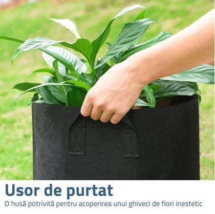 Obrázek z Textilní květináč - průměr 30 cm