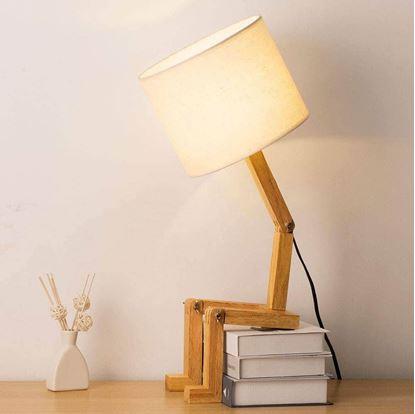 Obrázek Dřevěná stolní lampa panáček