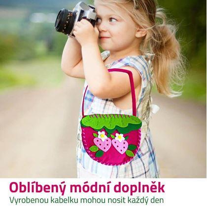 Obrázek z Sada na výrobu kabelky pro děti - jahoda