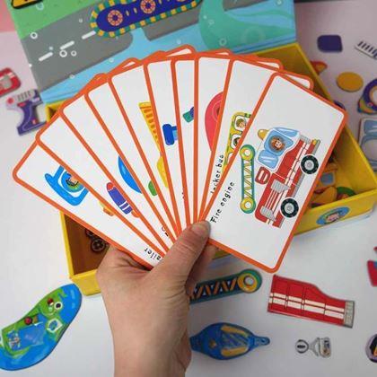 Obrázek z Magnetický hrací box - dopravní prostředky - 