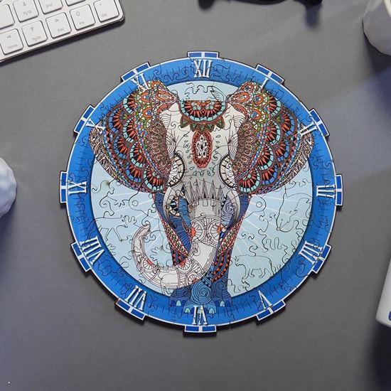 Obrázek z Dřevěné zvířecí puzzle - slon