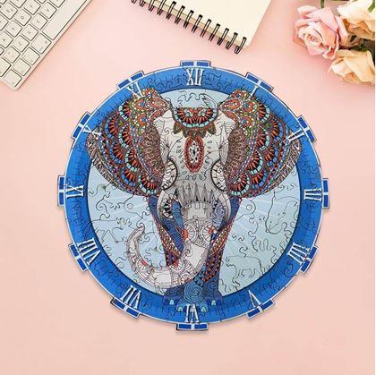 Obrázek z Dřevěné zvířecí puzzle - slon