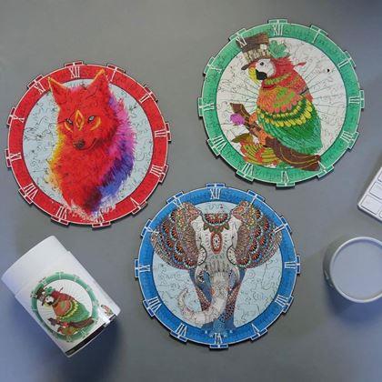 Obrázek z Dřevěné zvířecí puzzle - slon