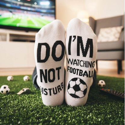 Obrázek Ponožky - Nerušit, dávají fotbal 