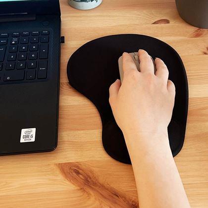 Obrázek z Ergonomická podložka pod myš - černá