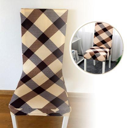 Obrázek z Elastický potah na židli - hnědý