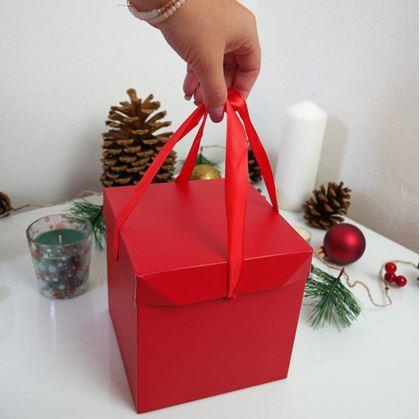 Obrázek z Dárková krabička 15 cm - červená
