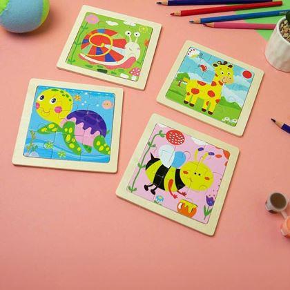 Obrázek z Dřevěné puzzle pro děti - žirafa