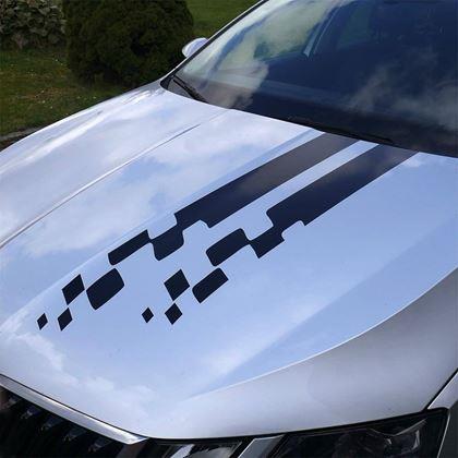 Obrázek z Samolepka na auto - pruhy - přerušované černé