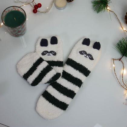 Obrázek z Teplé ponožky v dárkové krabičce - panda