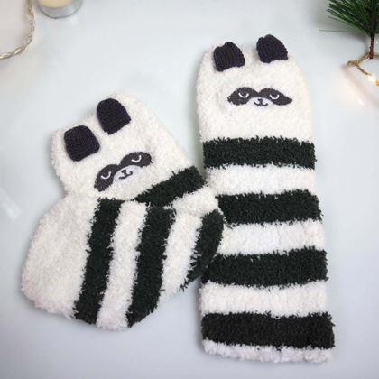 Obrázek z Teplé ponožky v dárkové krabičce - panda