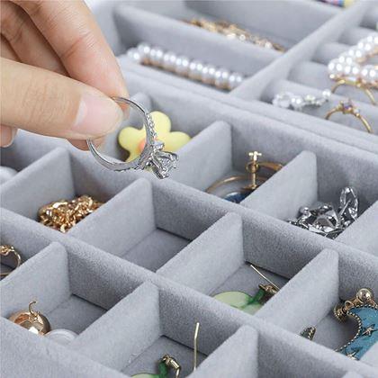 Obrázek z Organizér na šperky do šuplíku - mini přihrádky