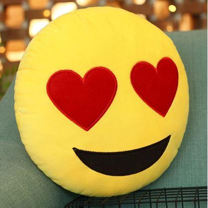 Obrázek z Emoji polštář - zamilovaný