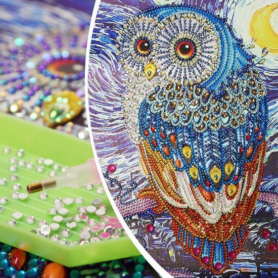 Obrázek z Diamantové malování speciální - sova