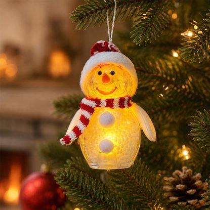 Obrázek Vánoční LED svítící sněhulák