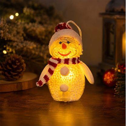 Obrázek Vánoční LED svítící sněhulák