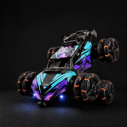Obrázek z RC sportovní transformující auto na dálkové ovládání – 360° rotace, LED a kouřové efekty