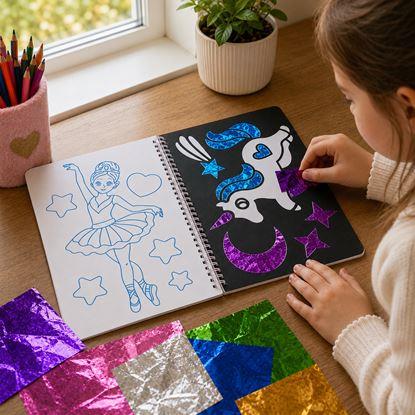 Obrázek Kreativní sešit třpytivé omalovánky 