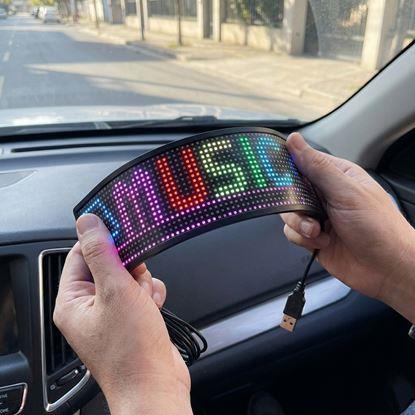 Obrázek LED displej do auta s aplikací